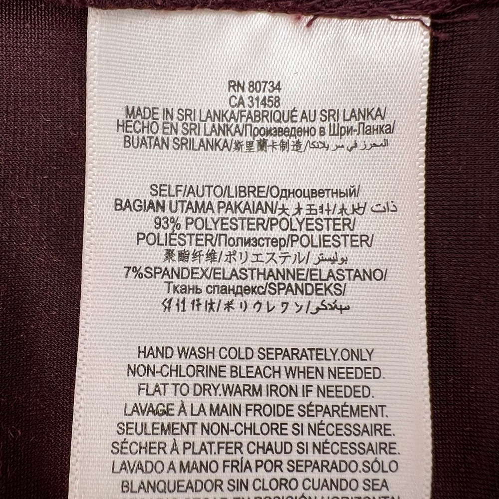 BCBGeneration | Burgundy Velvet Dress Size Medium - Picture 16 of 16